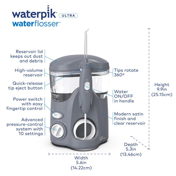 Gray Waterpik™ Ultra Water Flosser - Image 2